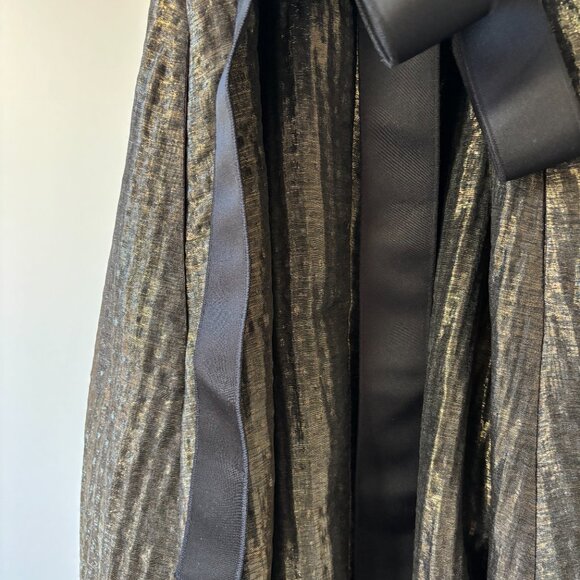 Amanda Wakeley A-line black/gold/bronze formal dress - Picture 2 of 8